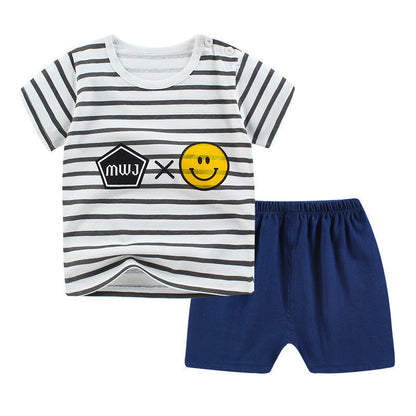 Clothing Set for Girls Kids T-Shirt Shorts 2PCS Outfits Cotton