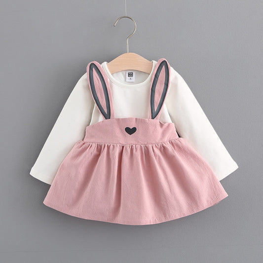 children's clothing, girls cute rabbit dress