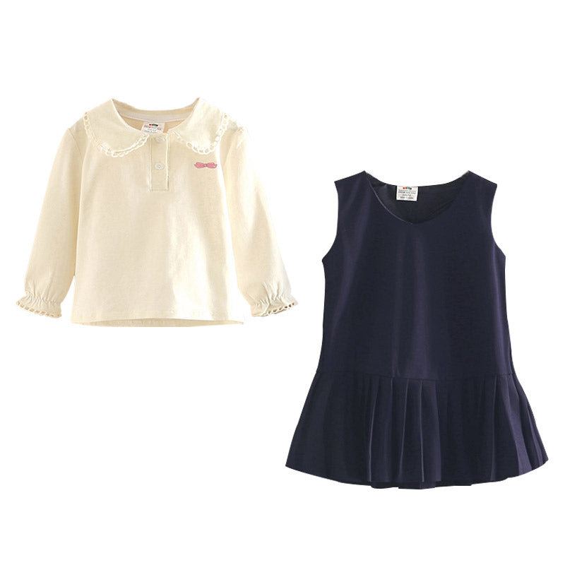 Baby T-shirt Vest Skirt Two-piece Set