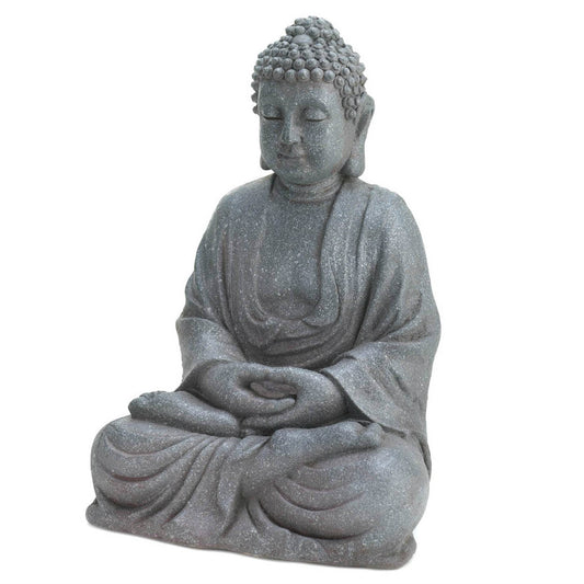 12-inch Fiberglass Buddha Statue-0